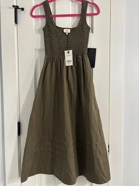 Tuckernuck Olive Green Midi Dress